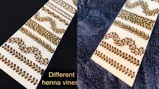 Henna classes for beginners/different henna vines or leaves/ henna vines