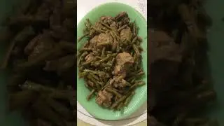 KAINAN NA ADOBONG MANOK WITH SITAW FRESH FROM THE FARM NA GULAY