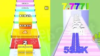 No.1 Rank in Jelly Run 2048 8192h [16i is my Highest in Normal Mode] | Number Merge Run Shooting