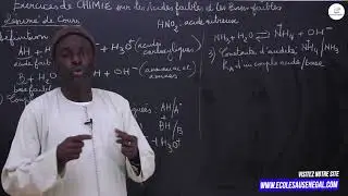Exercices - Terminale S - PC : Résumé de cours / Les acides faibles et les bases faibles / Suite 1