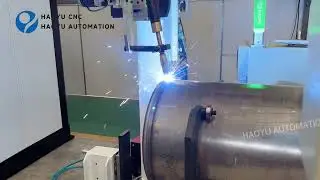 Water heater tank end cover circular seam welding machine