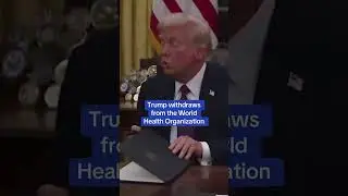 Trump withdraws from the World Health Organization