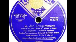 Ja, das Temp´rament   Adalbert Lutter mit Eric Helgar