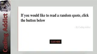 Random Quotes App Using Jquery