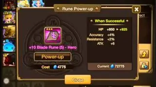 Summoners War: Sky Arena Rune Power-up +10