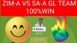 ZIM-A VS SA-A DREAM11 GL TEAM PREDICTION TODAY 100%WINNING