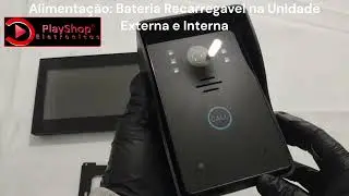Interfone Wifi V&iacute;deo Porteiro Sem Fio Com C&acirc;mera e Monitor 7