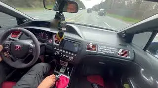 DOWNPIPE AND EXAUST SOUND 9TH GEN HONDA CIVIC SI (VTEC CROSSOVER SOUND)