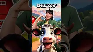 How to Spell COW! | First Words for Toddlers