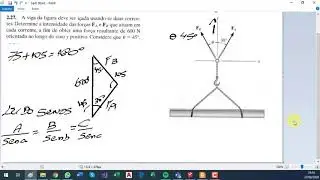 2.27 Estática Mecânica para Engenharia Hibbler - 10ª Ed.