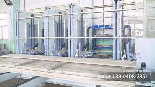 lumber stacker with stick laying
