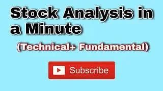 stock Analysis in a Minute #investing #technicalanalysis #stocks #stockmarket #nse #bse Short No:1