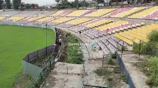 Tu cricket maidan मा कुर्ची भरी भराउ हेर्नु भोत #cricket #tucricket #construction #cricketvenue 