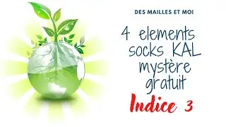 4 element sock MKAL 2023 indice 3 - L'air  -#knittingpattern #podcasttricot #vlogtricot #tricot