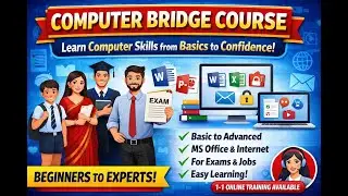 #Computer Bridge 4 Course for Students, Job Seekers & Competitive Exams