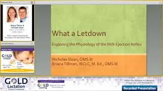 Interview with Briana Tillman & Nicholas Sloan | Milk Ejection Reflex | GOLD Lactation 2018 Speaker