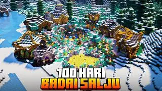 100 Hari Minecraft di Badai Salju