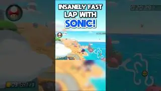 INSANELY FAST Lap With SONIC! #mariokart #mariokart8deluxe #sonic #sonicthehedgehog #mods