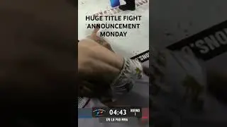 We cant wait to announce the biggest 170lb MMA title fight #mma