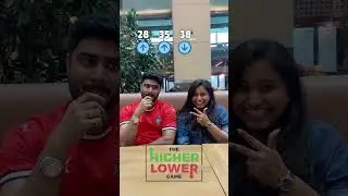 The higher - lower game ⬆️⬇️ Part 2 #friendsgame #higherlowergame #gamechallengeathome