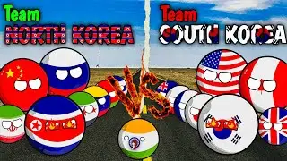 Countries that support South Korea 🇰🇷 and countries that support North Korea 🇰🇵 | #countryballs