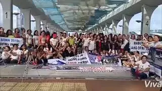 OFW'S HONGKONG SHOWING A SUPPORT FOR PRESIDENT DUTERTE #SONA2019