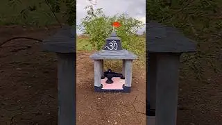शिवमंदिर 🕉️ little clay temple🚩shivling #craft #clay #diy #shorts #craftideas #shiv