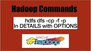 Basic HDFS Commands: hdfs dfs -cp -f -p| how to copy  files from one HDFS dir to another HDFS dir