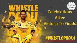 Chennai Super Kings Ipl Finals Celebration Moment - Ipl 2018 Winners - Whistlepodu