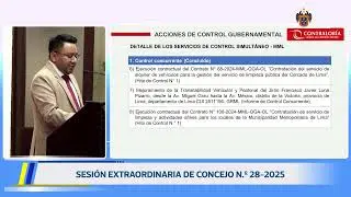 Sesión extraordinaria n.º 28-2025 | 4 de diciembre.