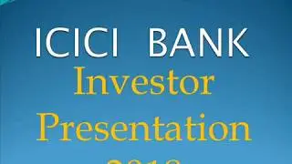 ICICI Bank Investor presentation 2018