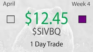 One Successful $SIVBQ Morning Panic Bounce Trade - Live Daytrading Commentary