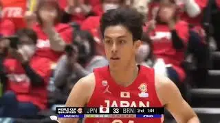 渡邉 飛勇 Hugh Watanabe - 2023 FIBA Basketball World Cup 2023 Asian Qualifiers Highlights (JPN)