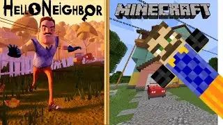 ¡¡HELLO NEIGHBOR pero EL VECINO es UNA SKIN DE MINECRAFT!!