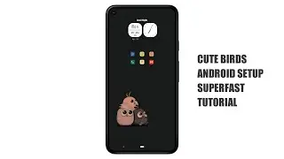 Best Nova Launcher Setup | Cute Birds Minimal Android Setup