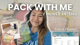 packing tips for long trips | essentials + travel planner