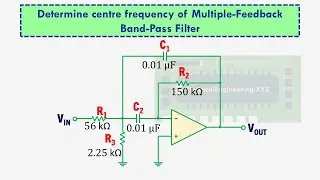 Centre frequency of Multiple Feedback Band Pass Filter Calculations