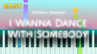 Whitney Houston - I Wanna Dance With Somebody - EASY Piano TUTORIAL by Piano Fun Play