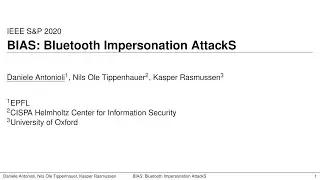 BIAS: Bluetooth Impersonation AttackS