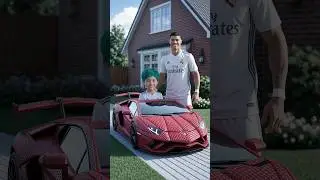 Ronaldo's son and Messi's son's car race. There is one player who is not fair. #football  #ronaldo