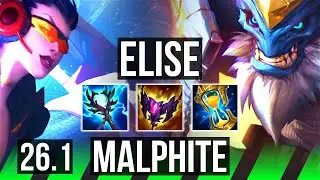 ELISE vs MALPHITE (JGL) | Good KDA: 10/1/5 | KR Master | 26.1