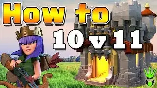 HOW TO ATTACK TH10 vs TH11 - Queenwalk Bowlers & Valks Strategy - Clash of Clans (TH10 War Strategy)
