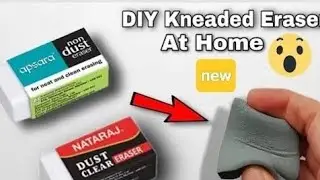 🚫🤯how to make KNEADABLE ERASER at home 📌 #eraser