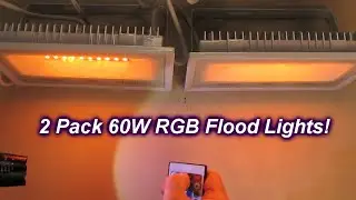 BEST LED RGB Flood Lights with Remotes - Olafus 2 Pack IP66 Waterproof Color Changing REVIEW