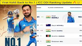 Virat Kohli Back to No.1 | ICC ODI Ranking Update 🔥👑