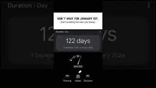 DON'T WAIT FOR JANUARY 1ST...#motivation #shorts #quotes #success