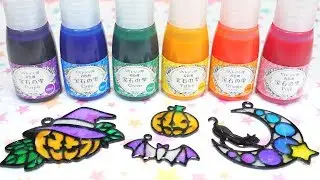 Stained Glass Halloween UV Resin Charms | Padico Liquid Pigments | modes4u