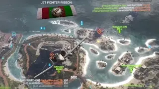 [XBOX BF4]Attack jet Warthog insane JDAM multi kills in a rouod