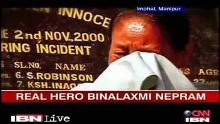 Binalakshmi Nepram conferred CNN IBN Real Heroes Award 2011 Presented in Mumbai