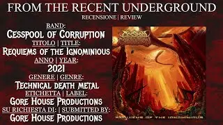 [REVIEW] Cesspool of Corruption - Requiems of the Ignominious (2021) - technical death metal - USA